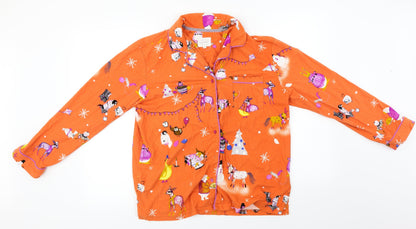 MAKE TIME TO DREAM  Womens Orange   Basic Button-Up Size M