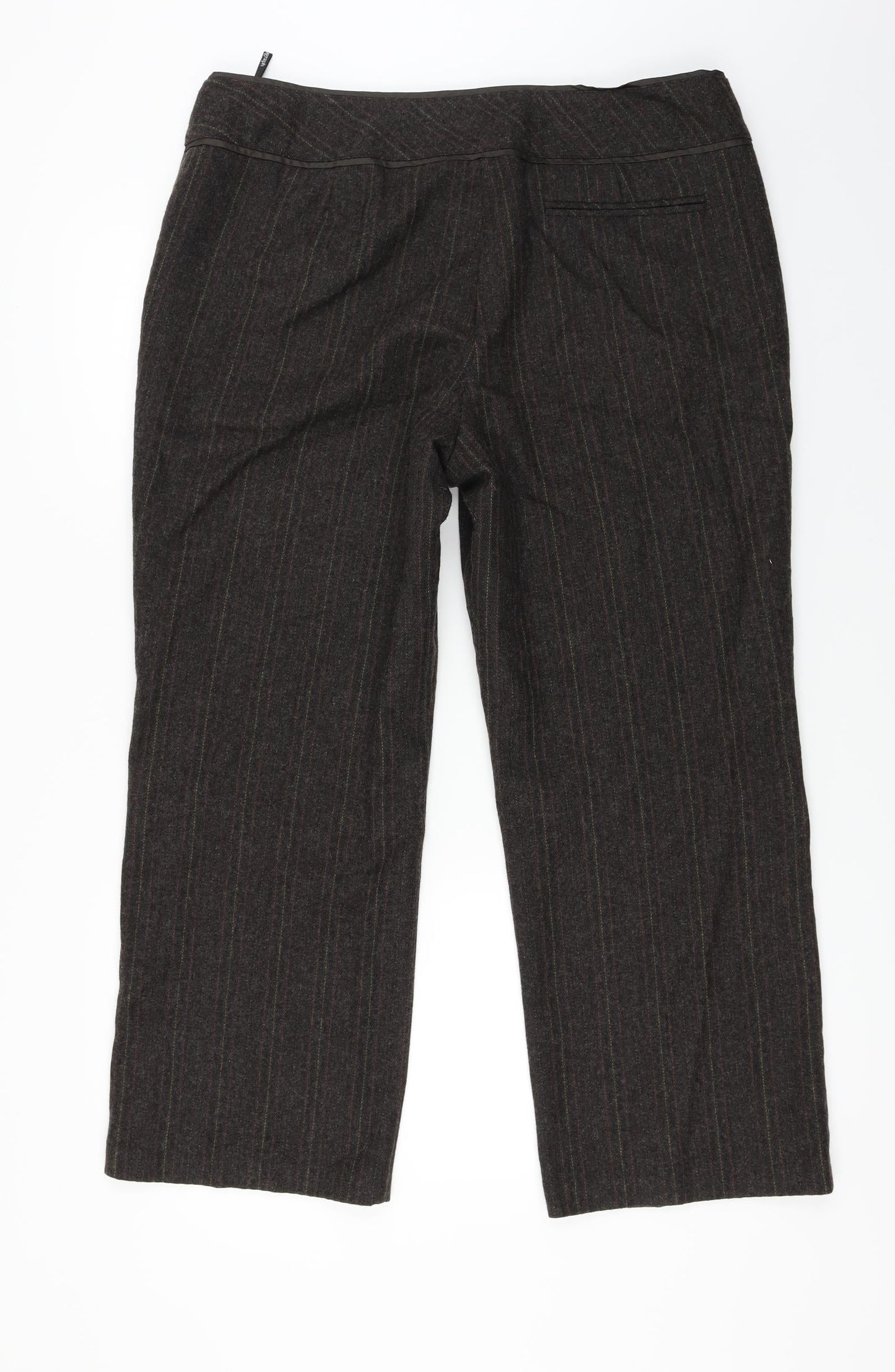 Womens UK Size 34 in Marks and Spencer Regular Fit  Brown Trousers