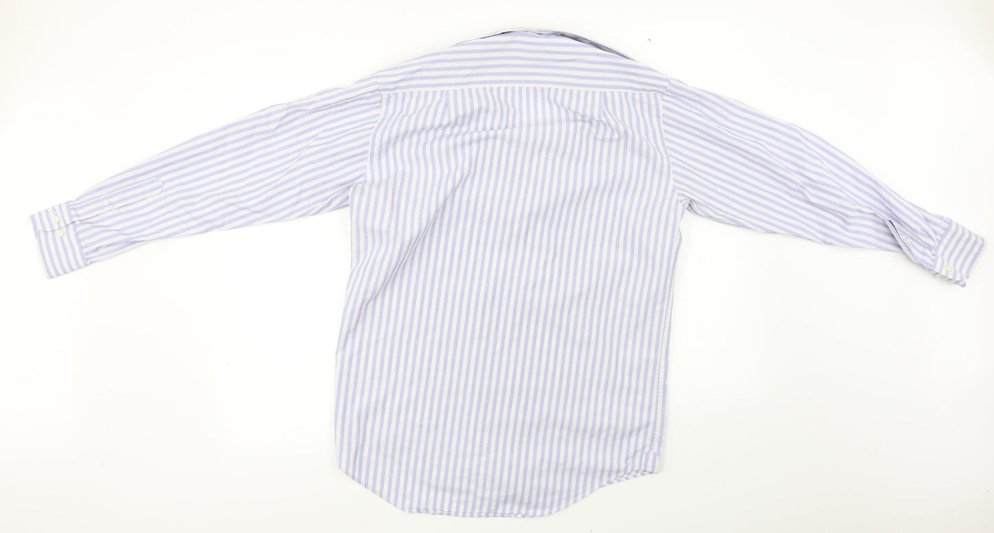 Mens UK Collar Size M Marks and Spencer Smart Blue  Dress Shirt