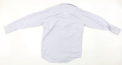 Mens UK Collar Size M Marks and Spencer Smart Blue  Dress Shirt