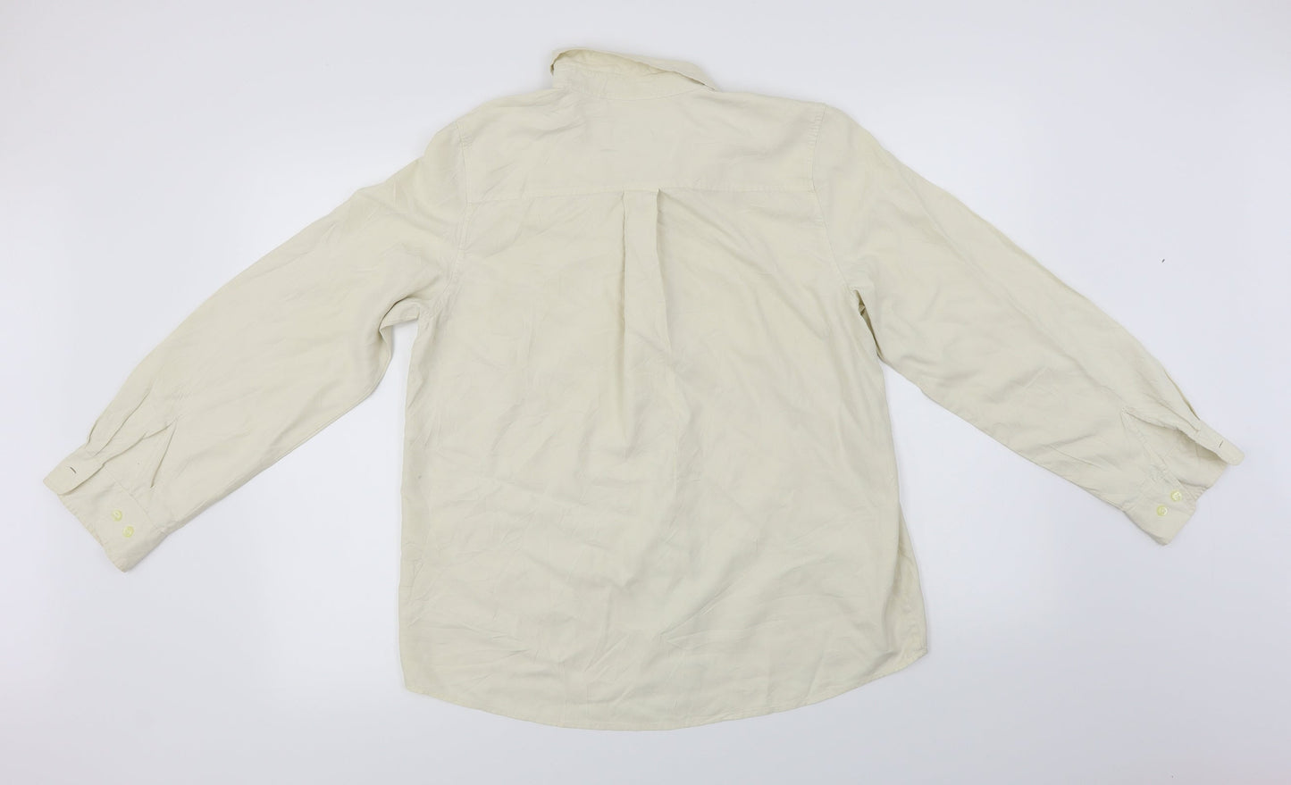 Orvis Womens Ivory   Basic Button-Up Size M
