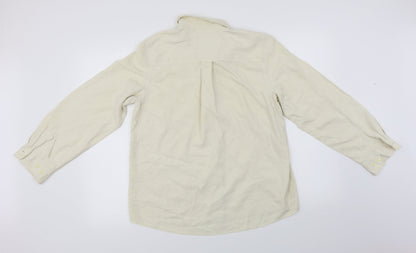 Orvis Womens Ivory   Basic Button-Up Size M