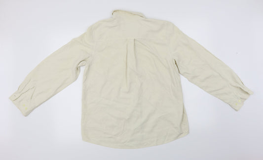 Orvis Womens Ivory   Basic Button-Up Size M