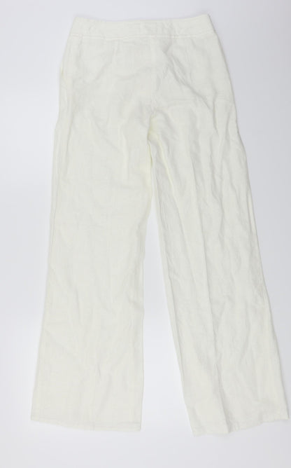 Womens UK Size 28 in Preworn Regular Fit  White Trousers