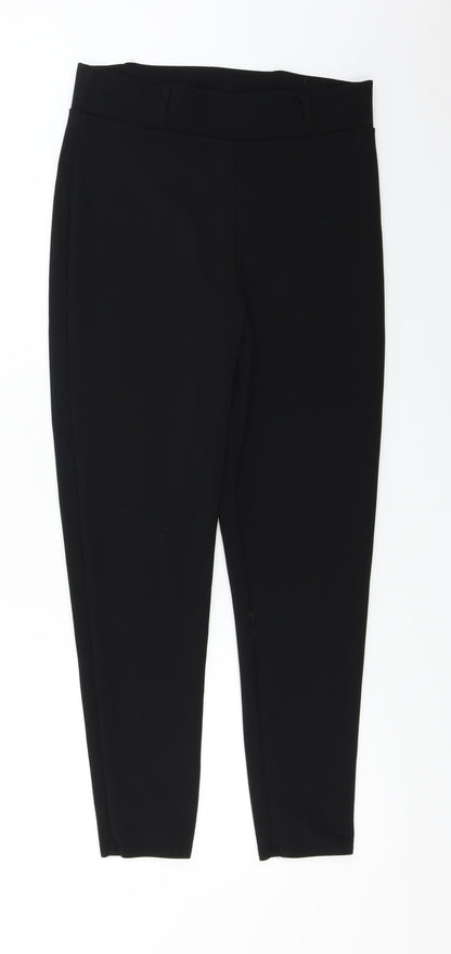 Womens UK Size 12 PRETTYLITTLETHING Regular Fit  Black Trousers