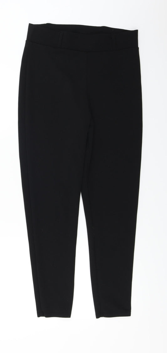 Womens UK Size 12 PRETTYLITTLETHING Regular Fit  Black Trousers