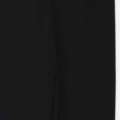 Womens UK Size 12 PRETTYLITTLETHING Regular Fit  Black Trousers