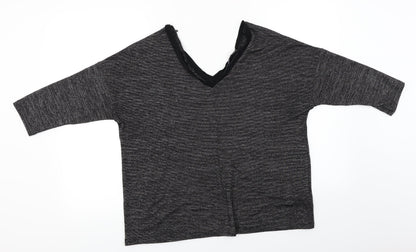 Womens UK Size 12 Marks and Spencer Black Basic T-Shirt