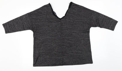 Womens UK Size 12 Marks and Spencer Black Basic T-Shirt
