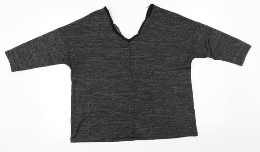 Womens UK Size 12 Marks and Spencer Black Basic T-Shirt