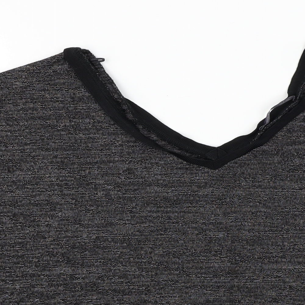 Womens UK Size 12 Marks and Spencer Black Basic T-Shirt