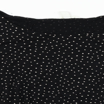 Womens UK Size L H&M Black Basic Blouse
