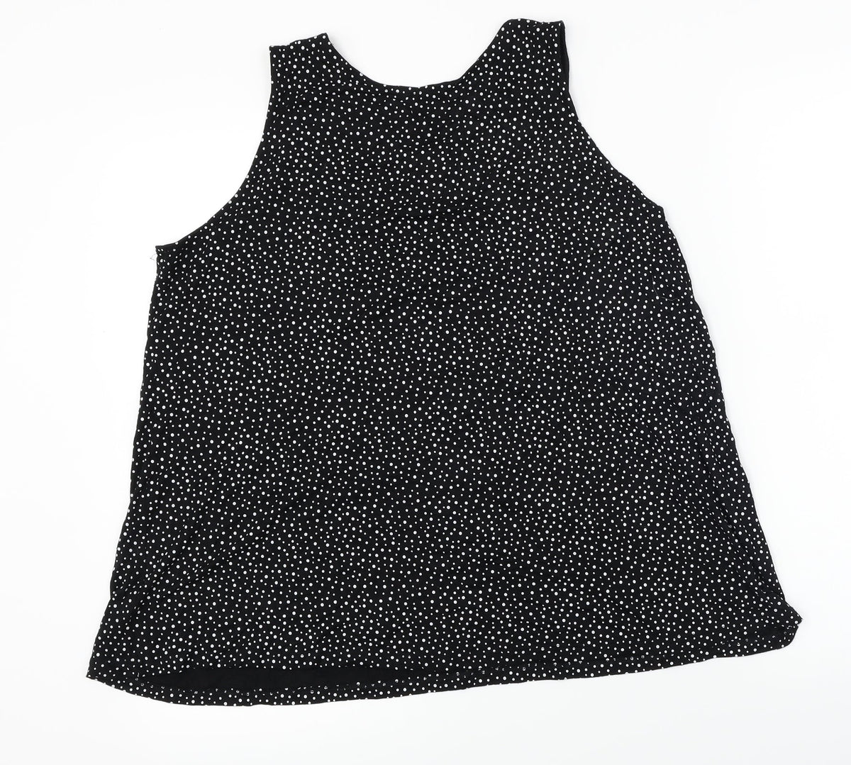 The Basics  Womens Black Polka Dot  Basic T-Shirt Size M