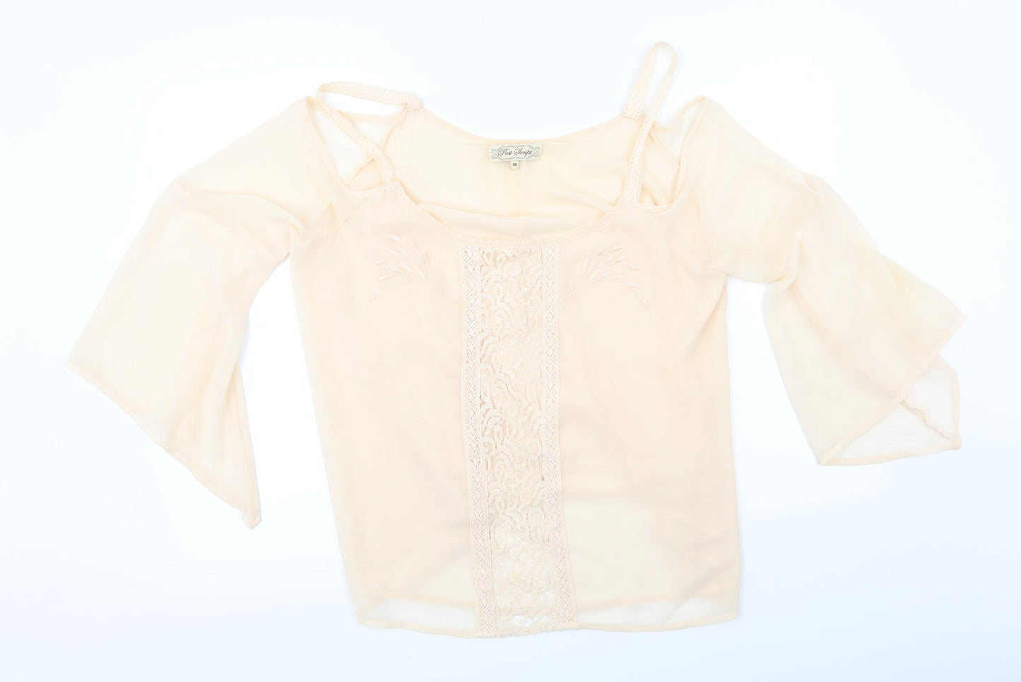 post skript Womens Pink   Basic Blouse Size 16