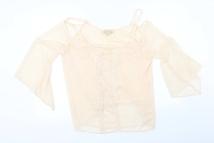 post skript Womens Pink   Basic Blouse Size 16