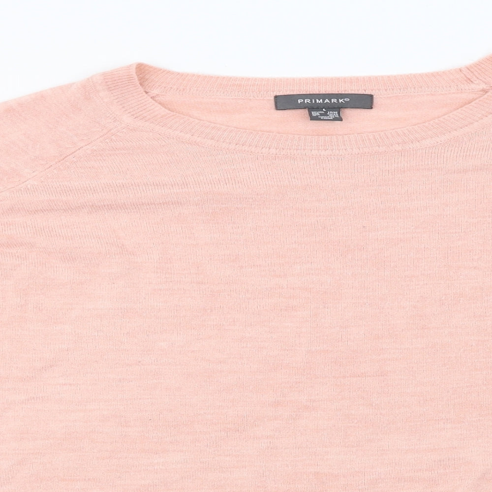 Primark Womens Pink   Pullover Jumper Size L