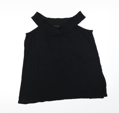be you Womens Black   Basic T-Shirt Size 14