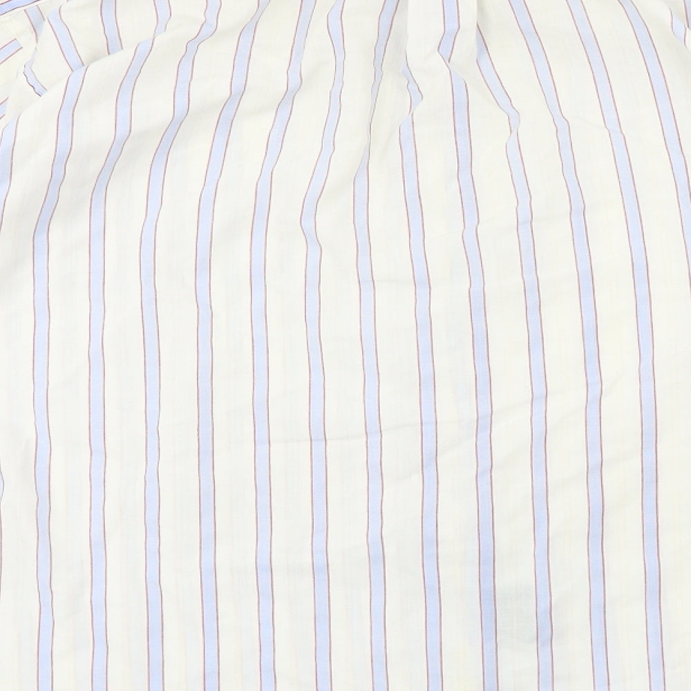 Mens UK Size L M2M Ivory  Button-Up Long Sleeve Casual Shirt