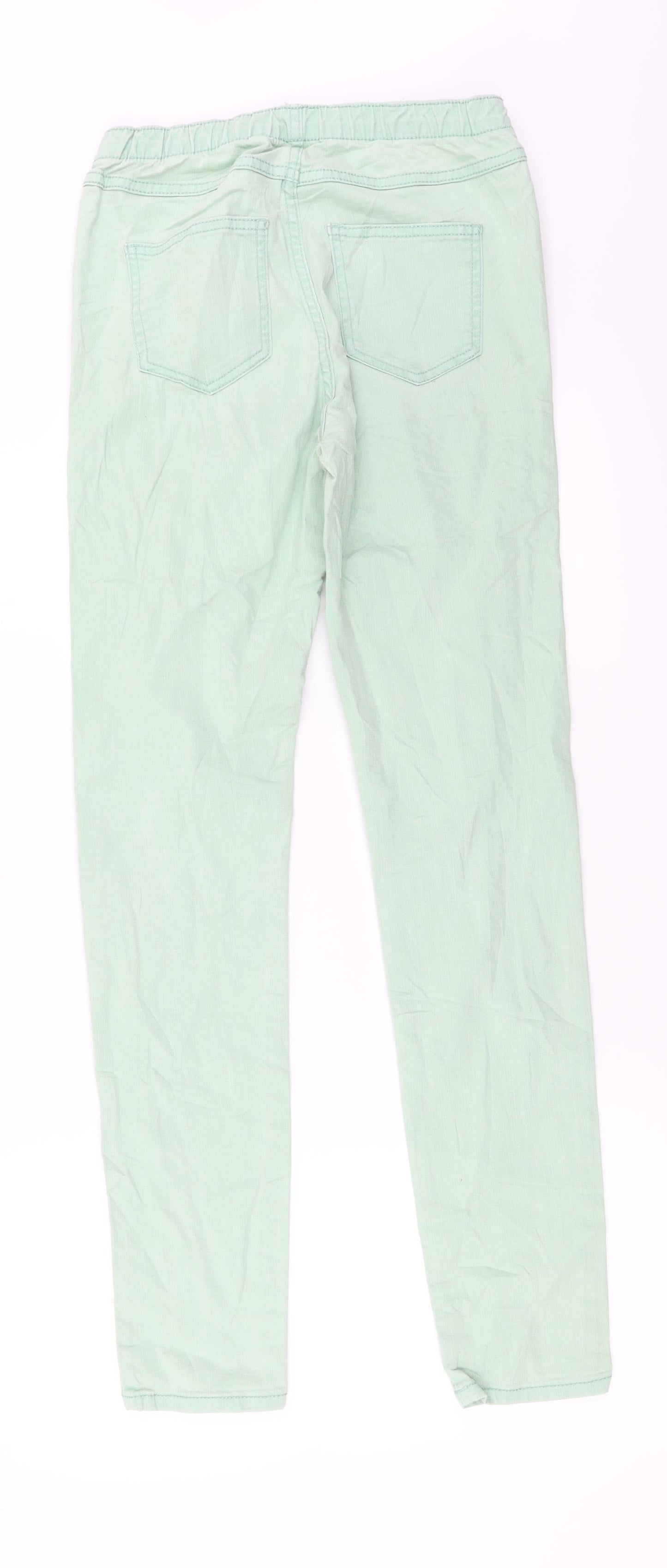 Womens UK Size 6 Preworn Regular Fit  Green Trousers