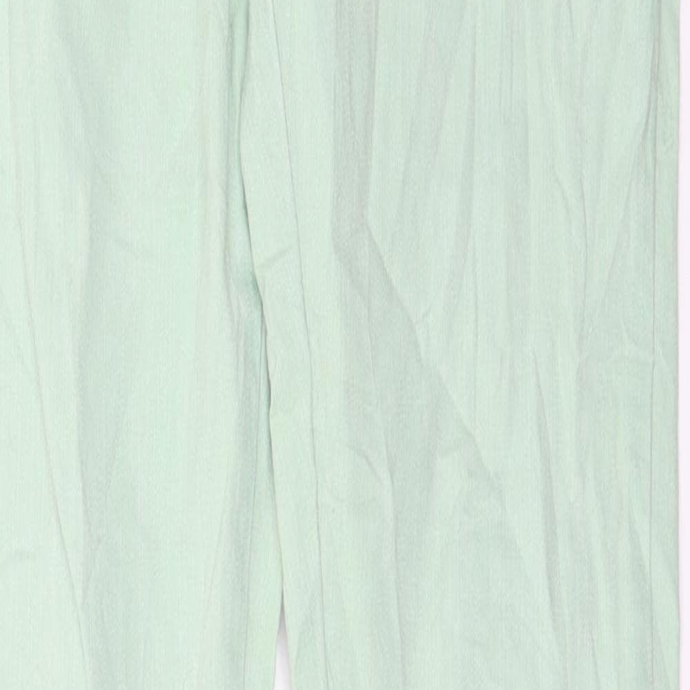 Womens UK Size 6 Preworn Regular Fit  Green Trousers