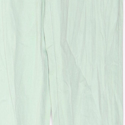 Womens UK Size 6 Preworn Regular Fit  Green Trousers