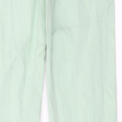 Womens UK Size 6 Preworn Regular Fit  Green Trousers
