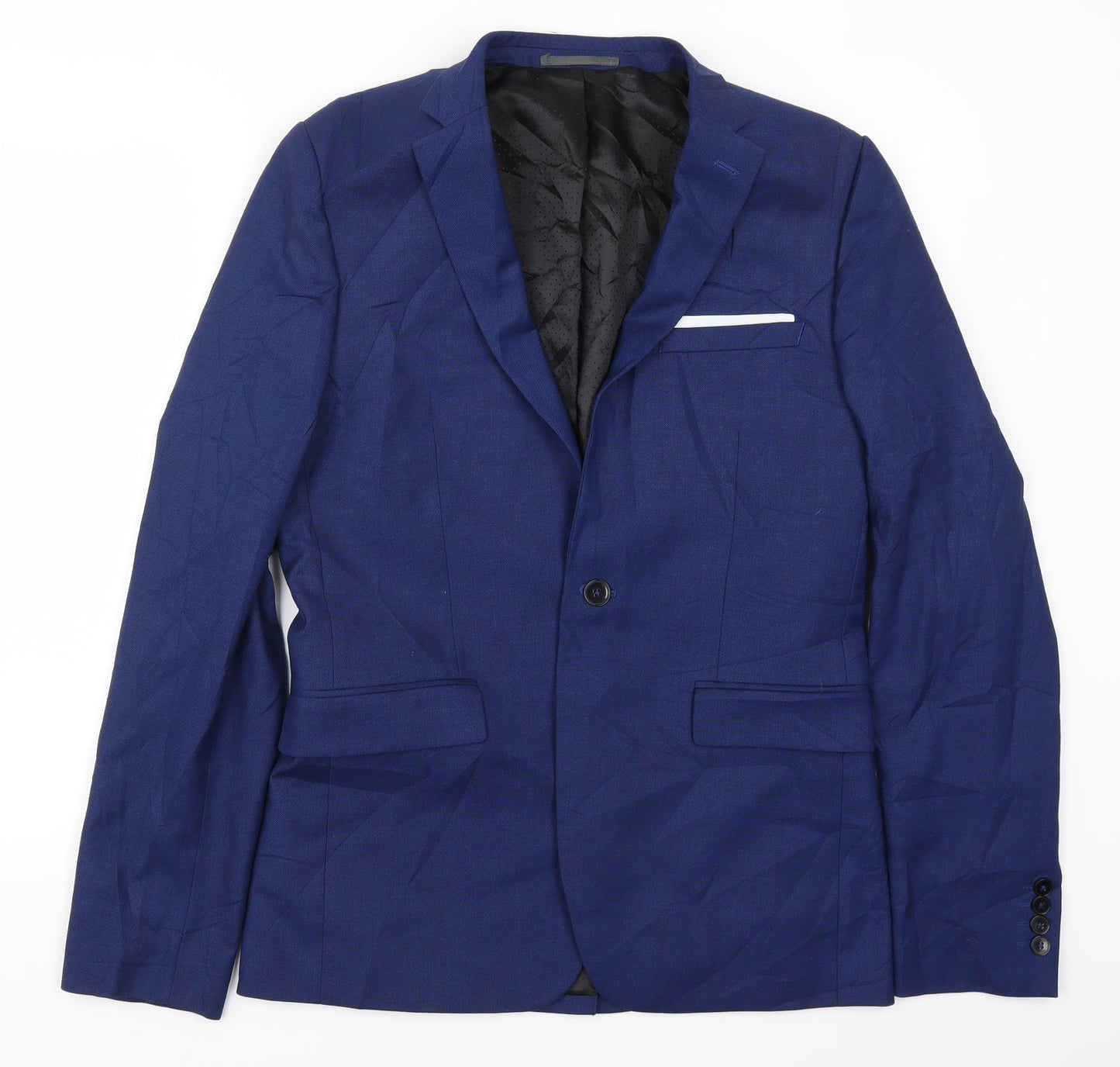 Mens UK Size 38 Burton Regular Blue Suit Jacket