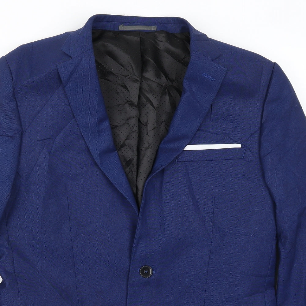 Mens UK Size 38 Burton Regular Blue Suit Jacket