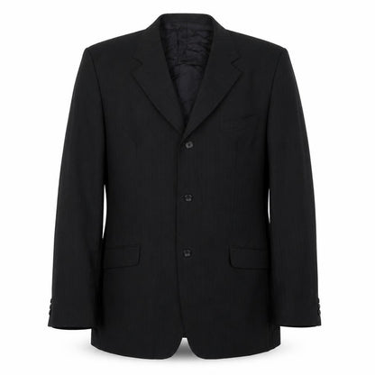 Bonprix Mens Black Striped Jacket Suit Jacket Size 46