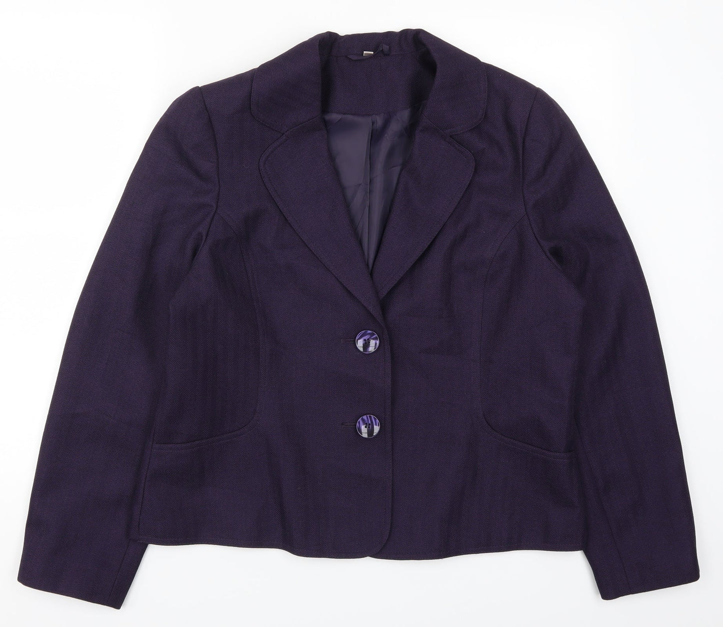 EWM Womens Purple   Jacket Suit Jacket Size 14