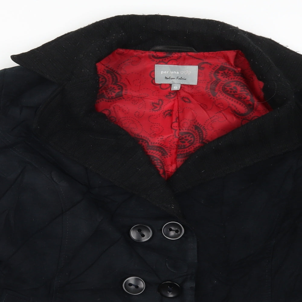 Womens UK Size 10 Per Una Black Jacket