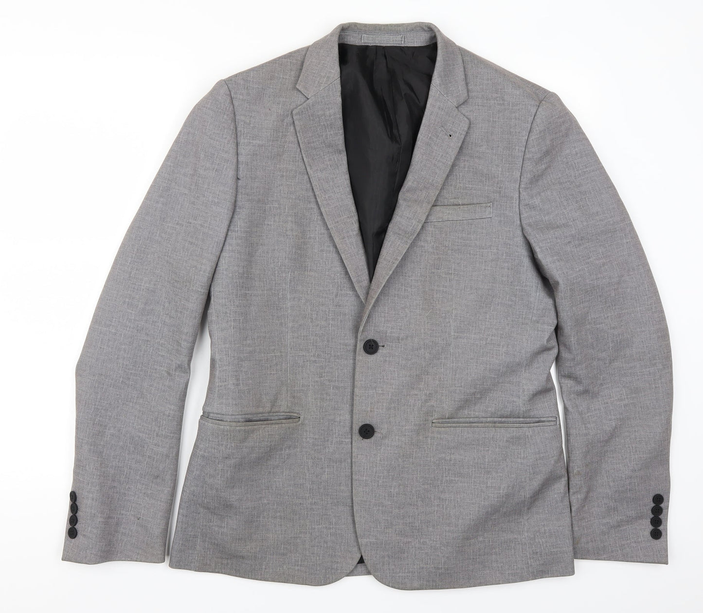 Mens UK Size 40 New Look Regular Grey Suit Jacket