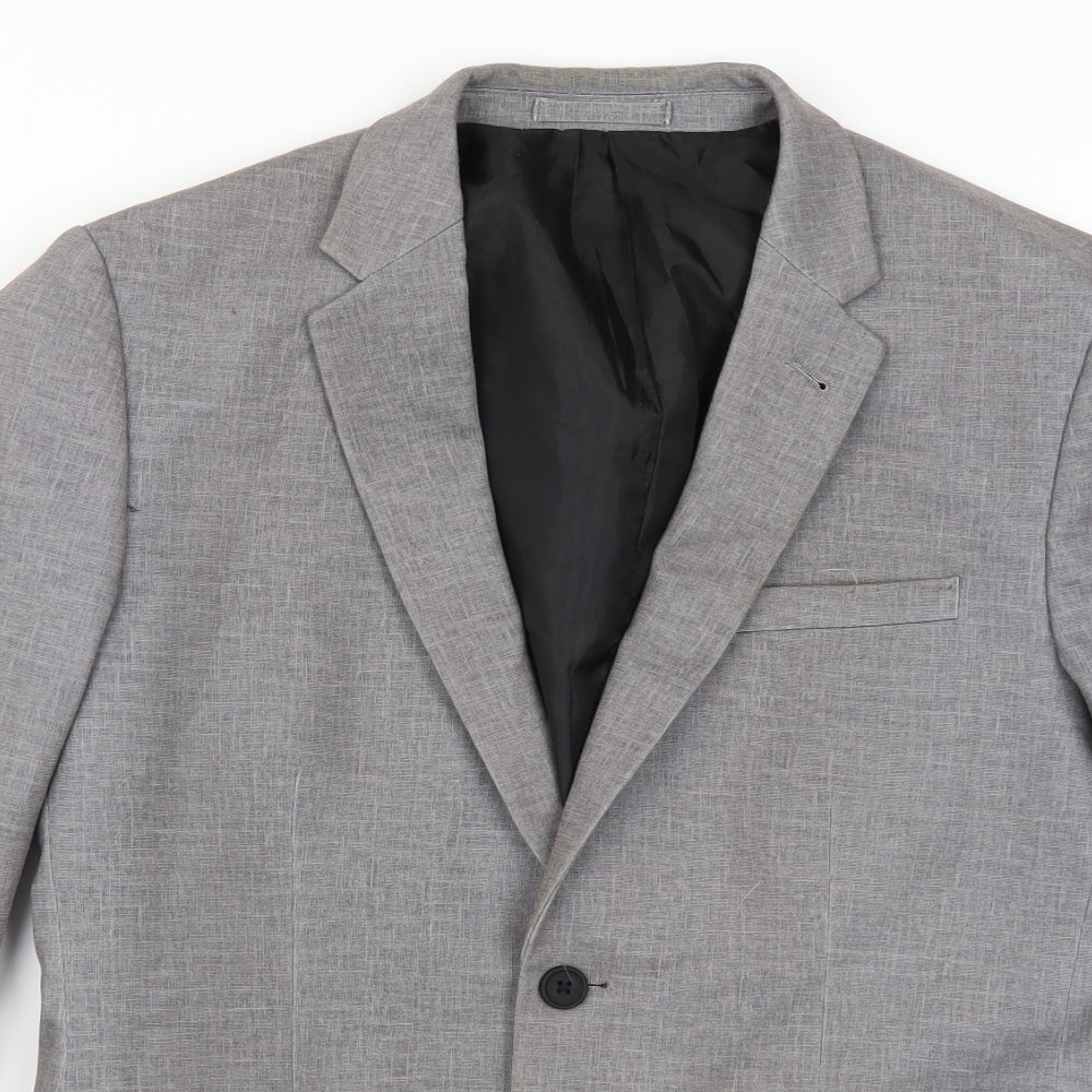 Mens UK Size 40 New Look Regular Grey Suit Jacket