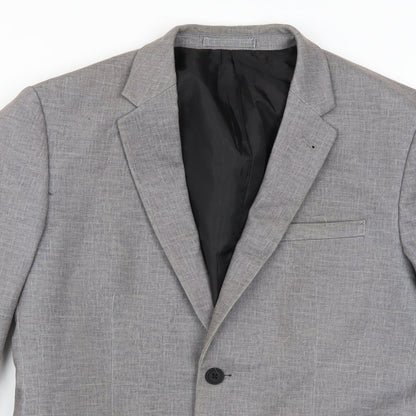 Mens UK Size 40 New Look Regular Grey Suit Jacket