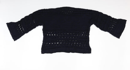 Marks & Spencer Womens Blue   Pullover Jumper Size M