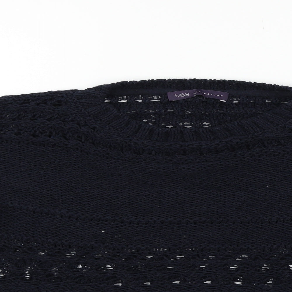 Marks & Spencer Womens Blue   Pullover Jumper Size M
