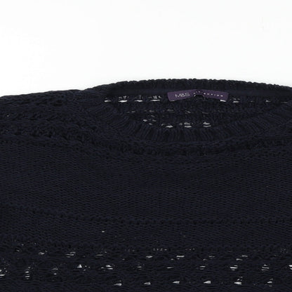 Marks & Spencer Womens Blue   Pullover Jumper Size M