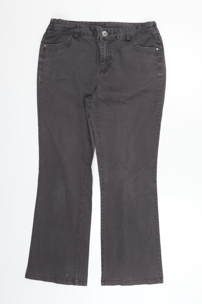 Maine Womens Grey   Trousers  Size 12 L27 in
