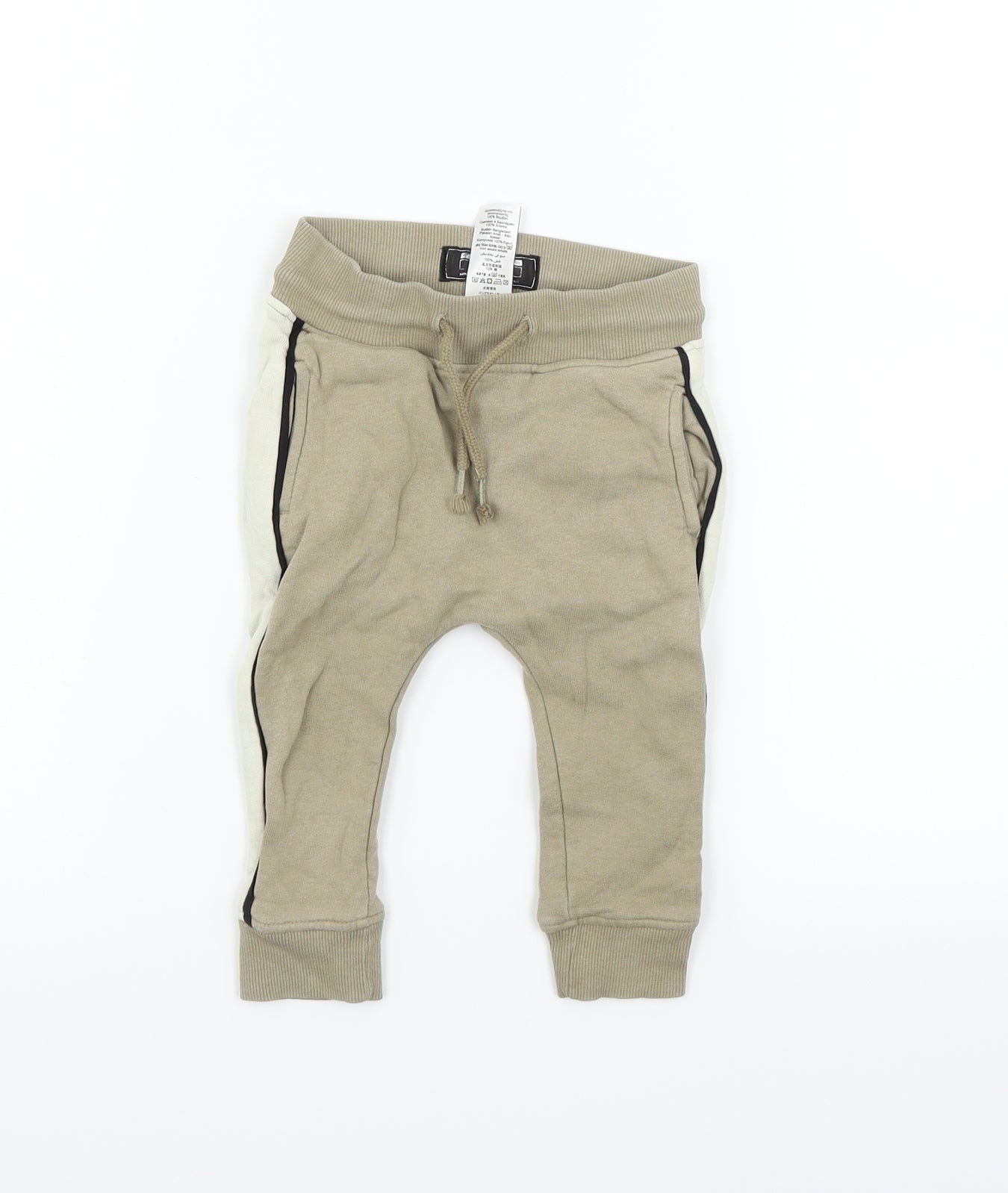 NEXT Girls Beige   Jogger Trousers Size 12-18 Months