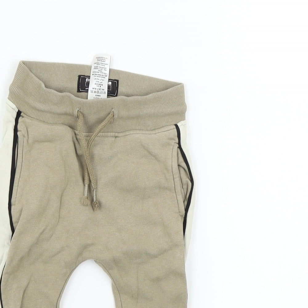 NEXT Girls Beige   Jogger Trousers Size 12-18 Months