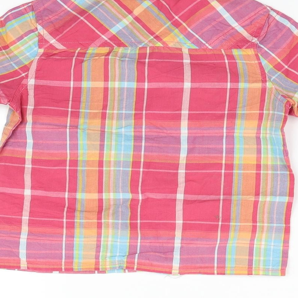F&F Girls Pink Check  Basic Button-Up Size 2-3 Years