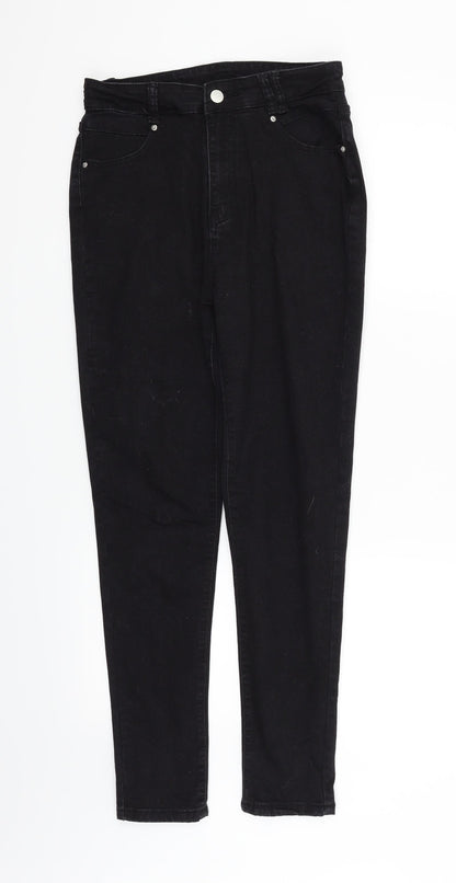 SheIn Womens Black   Straight Jeans Size M L27 in