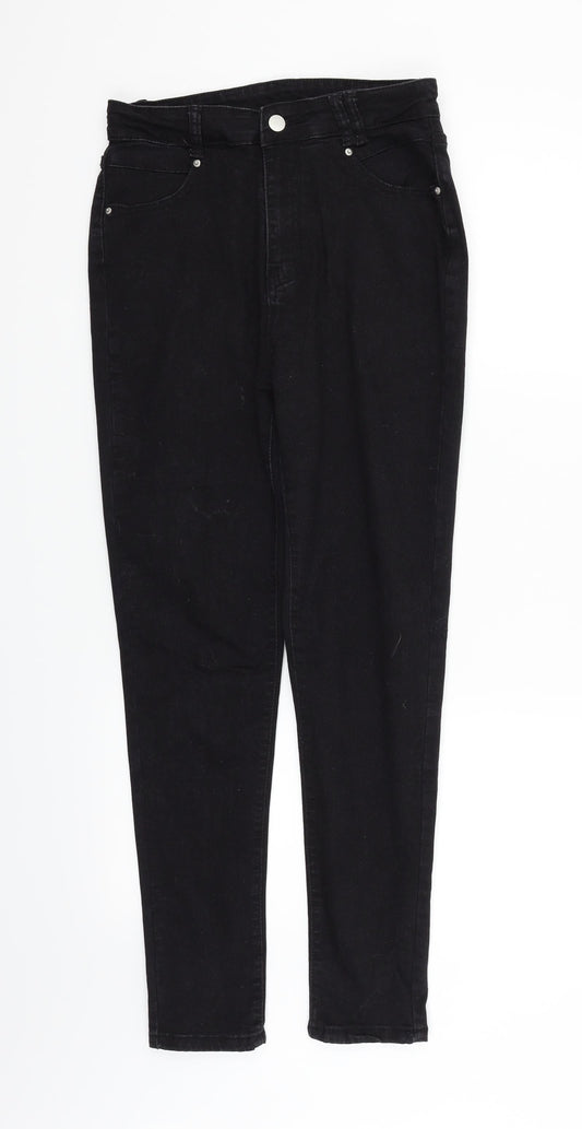 SheIn Womens Black   Straight Jeans Size M L27 in
