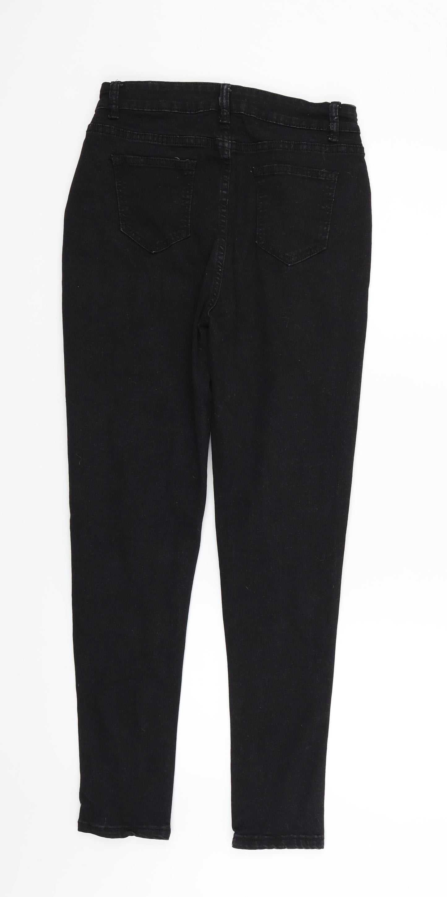 SheIn Womens Black   Straight Jeans Size M L27 in
