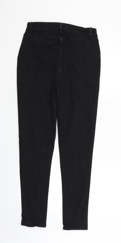 SheIn Womens Black   Straight Jeans Size M L27 in
