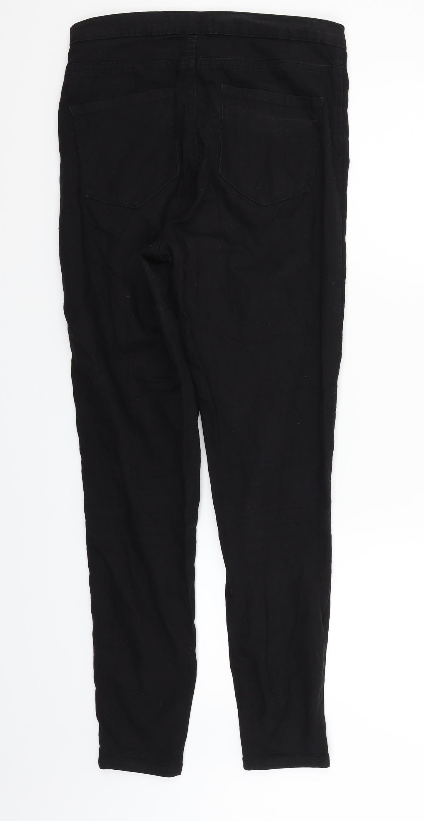 Womens UK Size 12 deniem & co Regular Fit Skinny Black Jeans