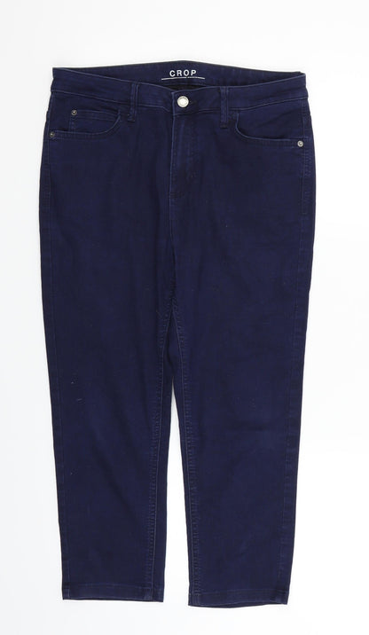 Womens UK Size 12 Marks and Spencer Regular Fit  Black Trousers