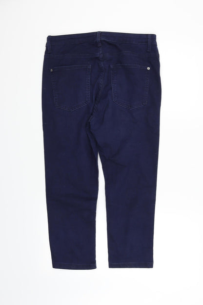 Womens UK Size 12 Marks and Spencer Regular Fit  Black Trousers