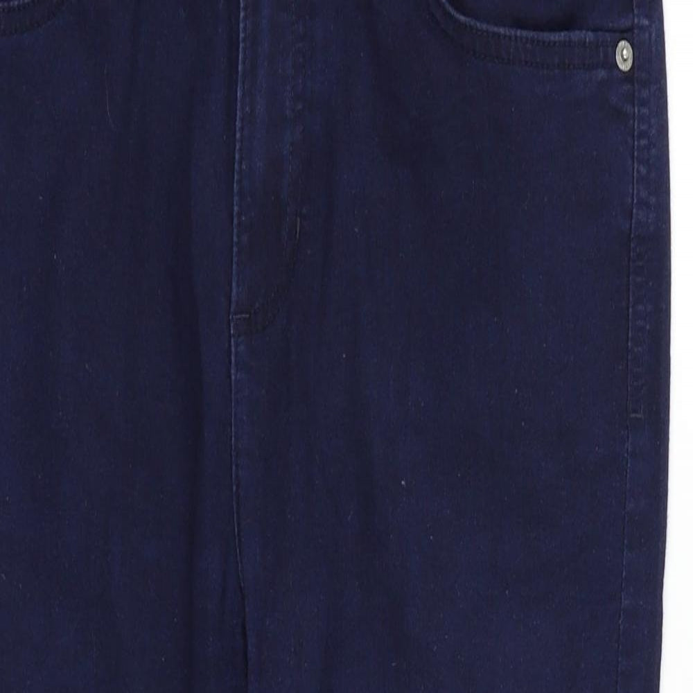 Womens UK Size 12 Marks and Spencer Regular Fit  Black Trousers