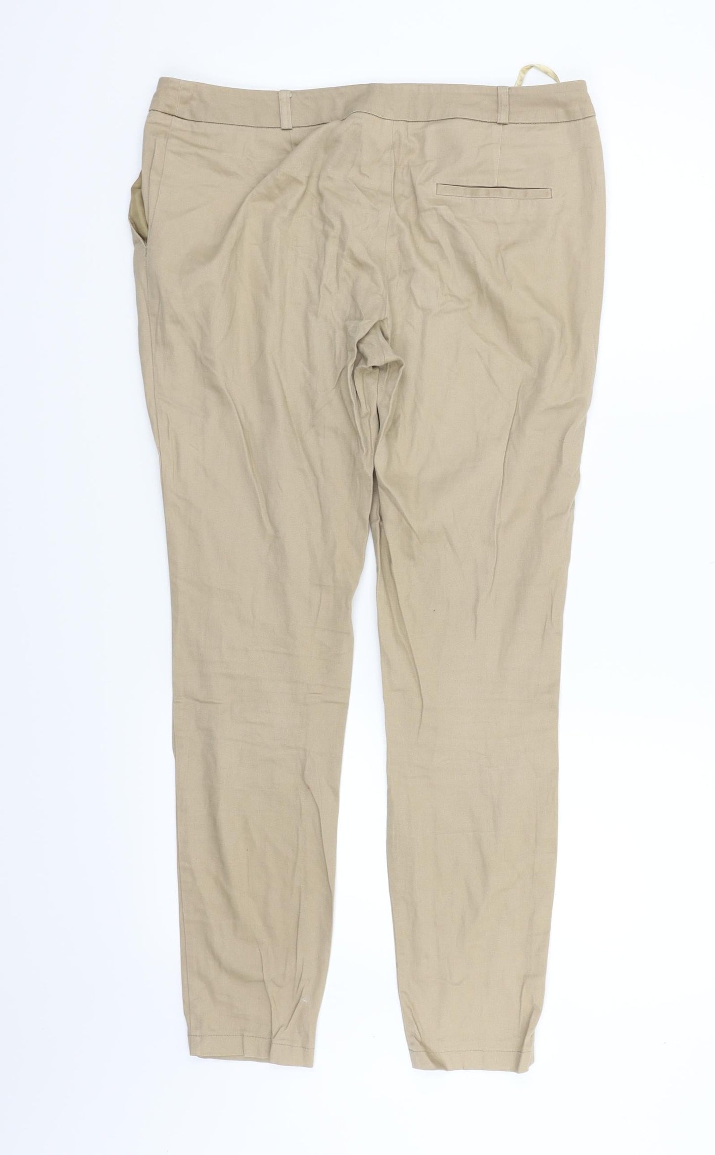 Womens UK Size 12 Atmosphere Regular Fit  Beige Trousers